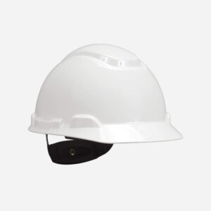 3M™ Hard Hat Safety Helmet, White 4-Point Ratchet Suspension H-701R, 20/Case