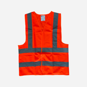 SPARTAN GUARD SAFETY VESTWITH VELCRO ORANGE